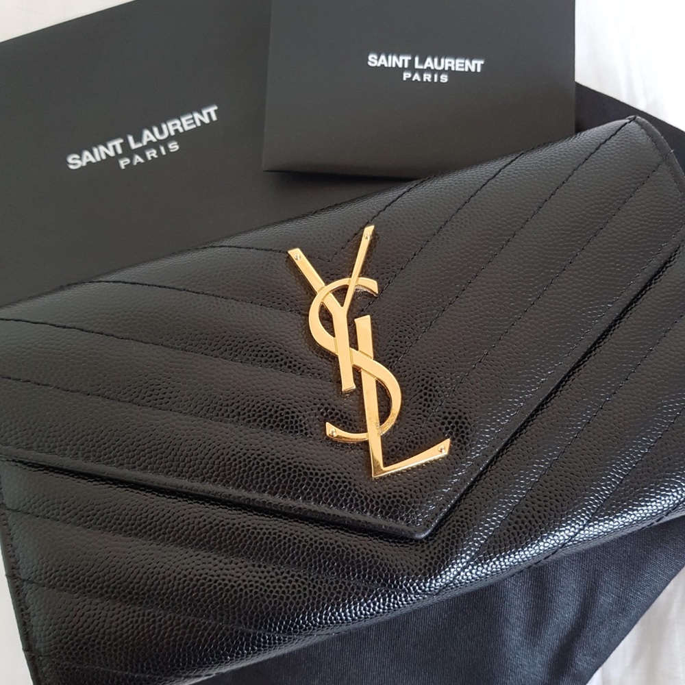 ❌SOLD❌ YSL Monogram Large Flap Wallet
